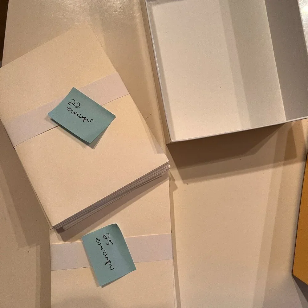 Cream Colored Invitation Envelopes‎ (Set of 47)